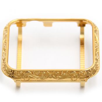 Carving Design Bumper Frame NO.5 for Apple watch gold