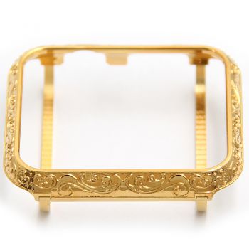 Carving Design Bumper Frame NO.5 for Apple watch gold