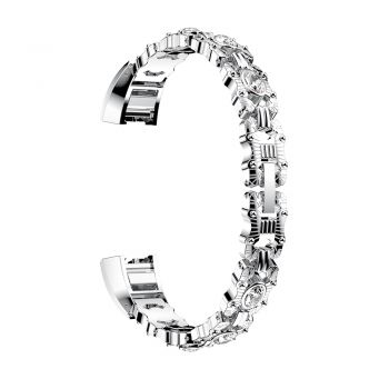 Luxury Bling Stainless Steel band for Fitbit Alta platinum
