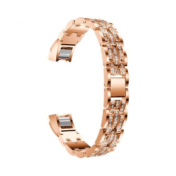 White diamond Strap Bracelet for Fitbit Alta rose