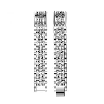 White diamond Strap Bracelet for Fitbit Alta platinum