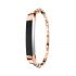 Bling diamond flower thin shiny band for Fitbit alta rose gold