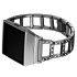 Hollow Stainless Steel bezel Band for Fitbit ionic black