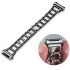 Hollow Stainless Steel bezel Band for Fitbit ionic black