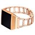 Hollow Stainless Steel bezel Band for Fitbit ionic rose