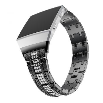 Stainless Rhinestone band Band For Fitbit ionic black