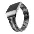 Shinny Stainless Steel bezel Band for Fitbit ionic black