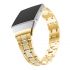 Shinny Stainless Steel bezel Band for Fitbit ionic gold