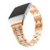 Shinny Stainless Steel bezel Band for Fitbit ionic rose