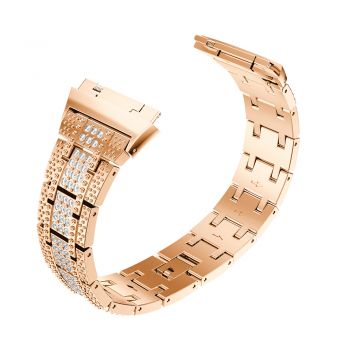 Stainless Rhinestone band Band For Fitbit ionic rose