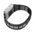 Shinny Stainless Steel bezel Band for Fitbit ionic black