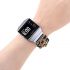 Fashion bracelet wristband for Fitbit ionic watch black