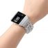 Fashion bracelet wristband for Fitbit ionic watch platinum