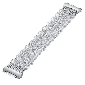 Replacement jewelry bracelet band for Fitbit ionic platinum