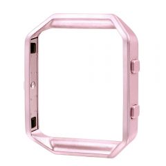 Fashion Metal bumper cover for fitbit blaze watch pink