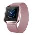 Fashion Metal bumper cover for fitbit blaze watch pink
