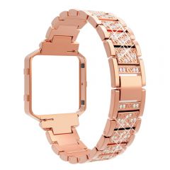 Luxury and elegance diamond band for Fitbit blaze rose