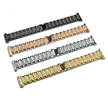 Metal Replacement diamond Band for Fitbit Blaze rose