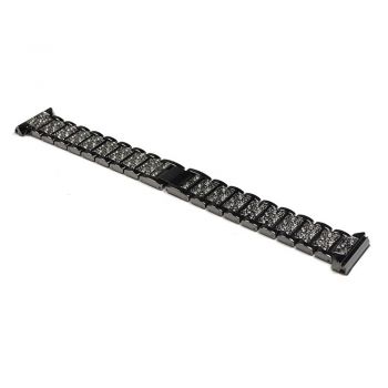 Metal Replacement diamond Band for Fitbit Blaze black