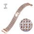Stainless Steel Metal diamond Wristband For Fitbit Charge 2 rose