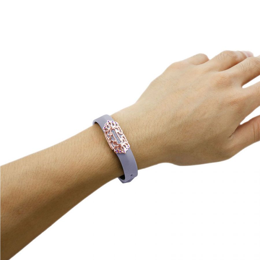 パープルベゼルバンドカバーfitbit Flex 2ローズ用スリーブ部分