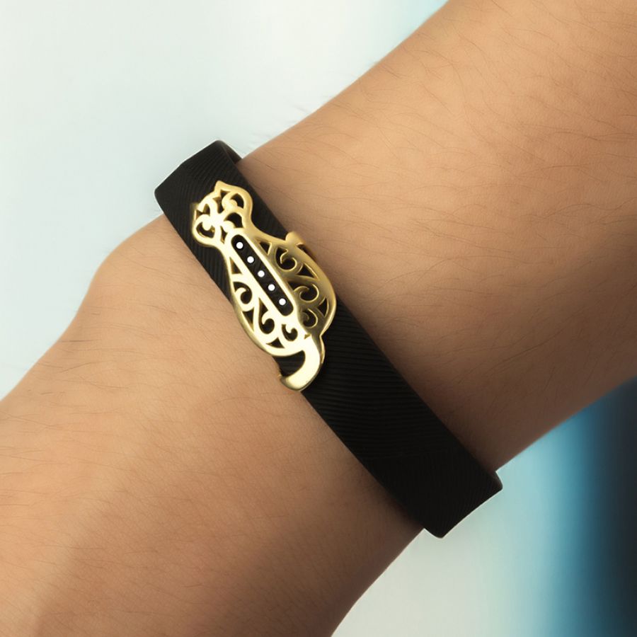 Fitbit Flex 2 Gold用メタルキャットバンドカバースリーブ部分