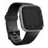 Shinny diamond metal cover case for Fitbit versa black