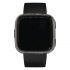 Shinny diamond metal cover case for Fitbit versa black