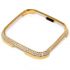 Shinny diamond metal cover case for Fitbit versa gold