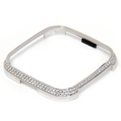 Shinny diamond metal cover case for Fitbit versa platinum