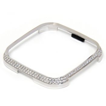 Metal plating diamond case for Fitbit versa case platinum
