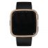 Shinny diamond metal cover case for Fitbit versa rose