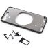 Metal color plated middle frame for iphone 8  4.7 inch Black