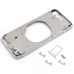 Metal color plated middle frame for iphone 8  4.7 inch Platinum