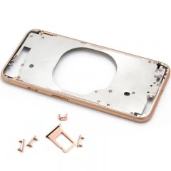 Metal color plated middle frame for iphone 8  4.7 inch Rose