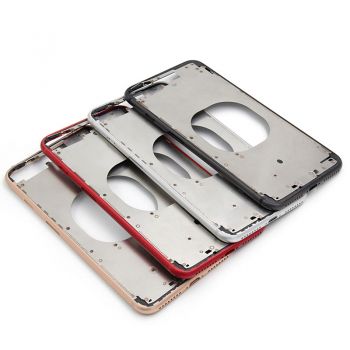 Hot red color metal middle frame case for iPhone 8 plus 5.5"