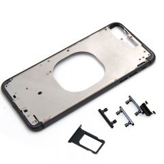 Metal color plated middle frame for iphone 8 plus 5.5" Black