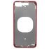 Metal color plated middle frame for iphone 8 plus 5.5" Red