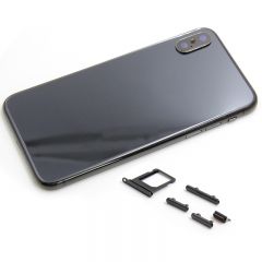Metal color plated middle frame for iphone X Black