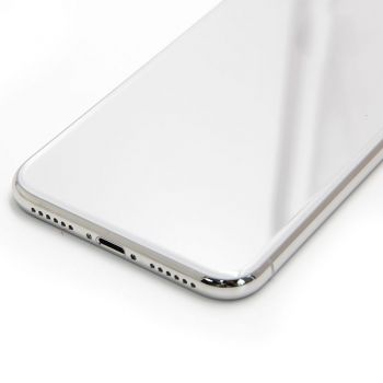 White color metal middle frame case for iPhone X