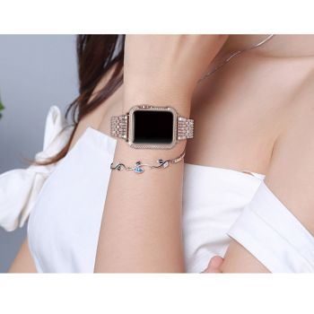Apple Watch Protective Case 24k Gold Diamonds Bezel 38/42mm