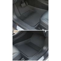  Floor Mats - Non-Slip & Anti-Dust Waterproof Interior PVC Carpet Protector Compatible with Tesla Model 3