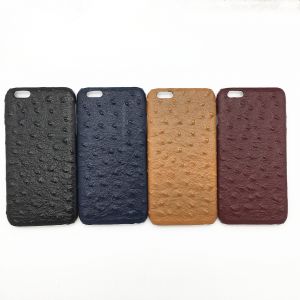 Genuine ostrich leather case for iPhone 6