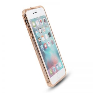 24k frame diamonds metal back cover housing for iPhone7/plus