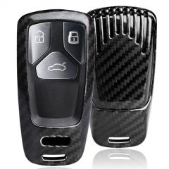 Luxury carbon fiber remote smart case cover for Audi A4 A5 