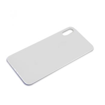 iPhone X Black / White Tempered Glass Back Housing Rear Cove