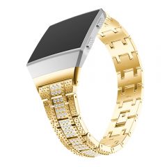 Fitbit ionic crystal diamond metal band gold plating