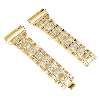 Fitbit ionic crystal diamond bands gold plating