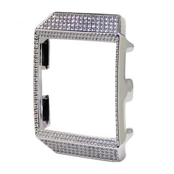 Fitbit ionic diamond silver watch case