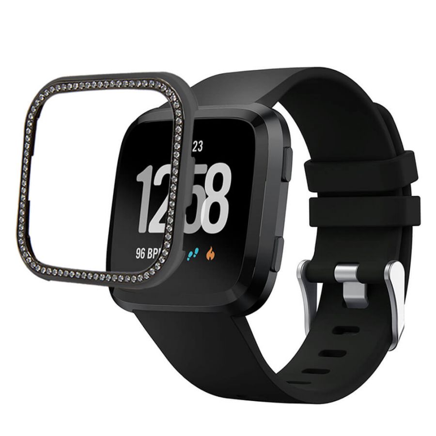 fitbit versa white black